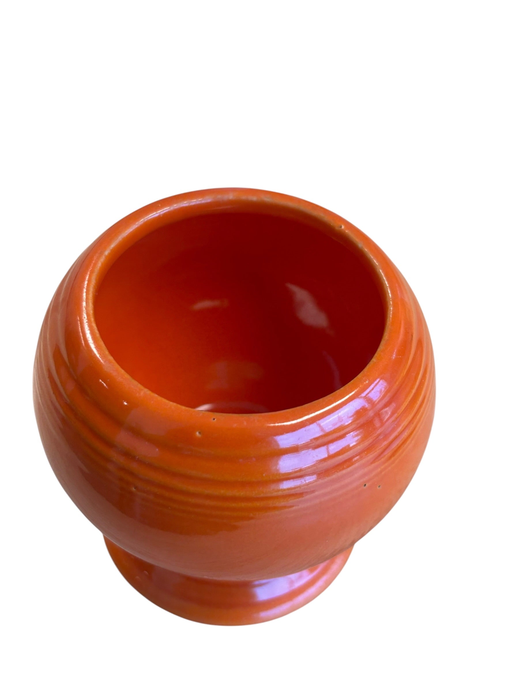 Vintage Fiesta Red Mustard Jar