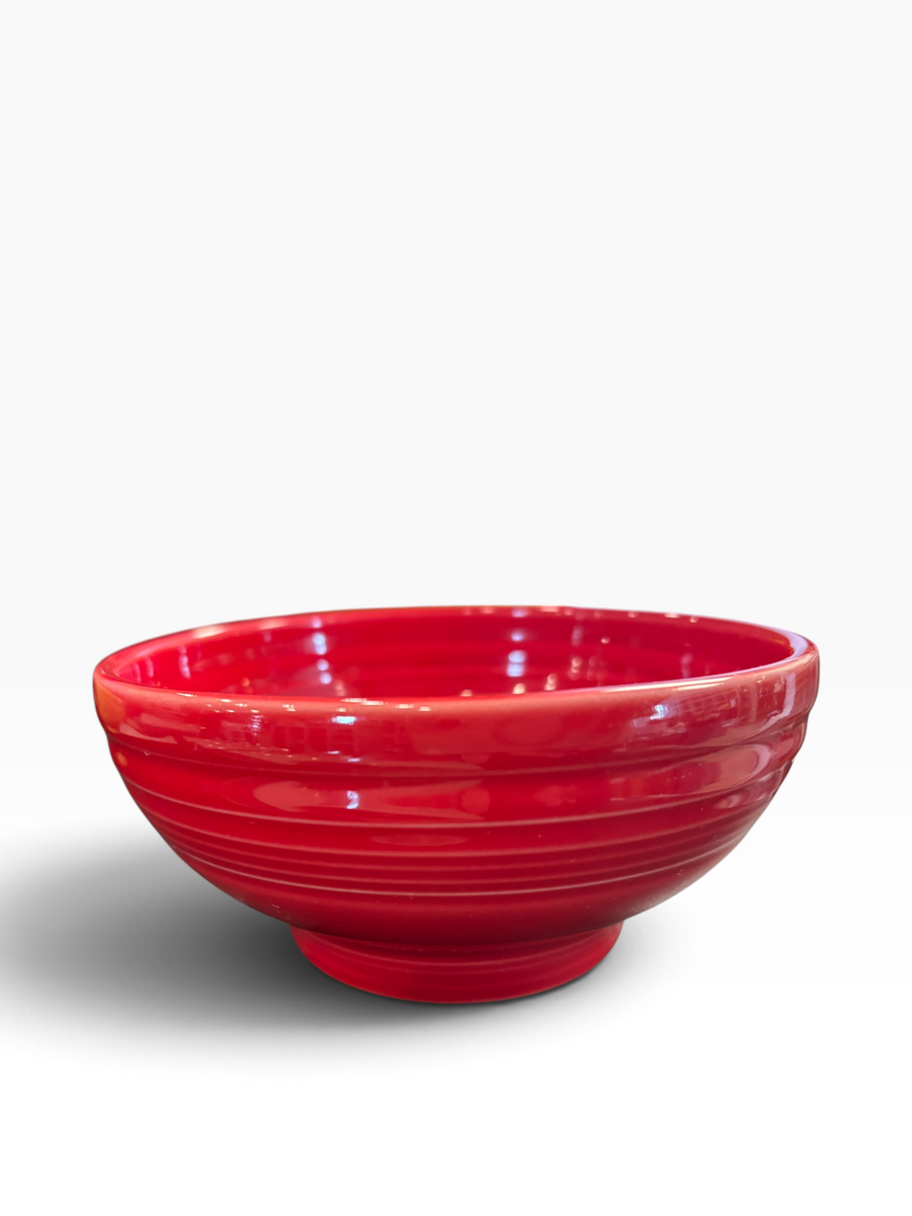 Fiesta Scarlet Medium Footed Bowl 6" Rice Bowl