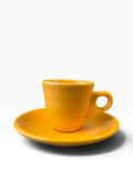 Fiesta Marigold Round Handle AD Demitasse Cup and Saucer