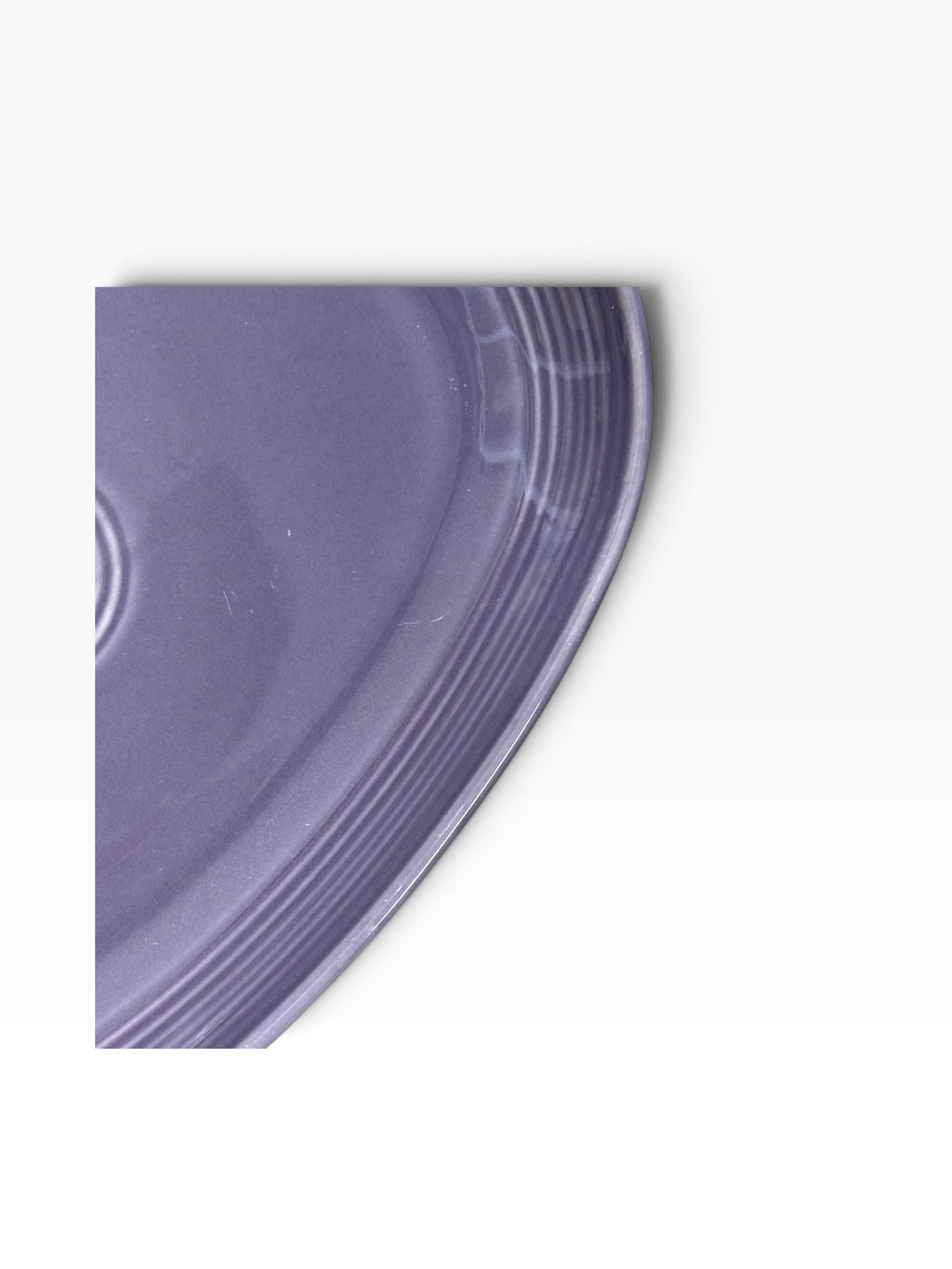 Fiesta Lavender Heart Plate Heart Shaped Plate 9" Limited HTF - Imperfect