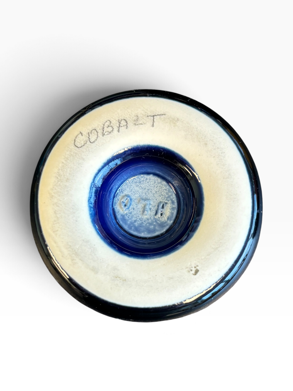 Tri-State Pottery Festival Official Doorknob in Fiesta Cobalt | HLC Toss Game