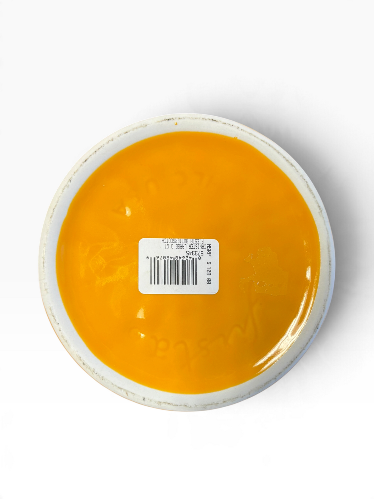 Fiesta Butterscotch Large Canister 3 Quart Canister NWT