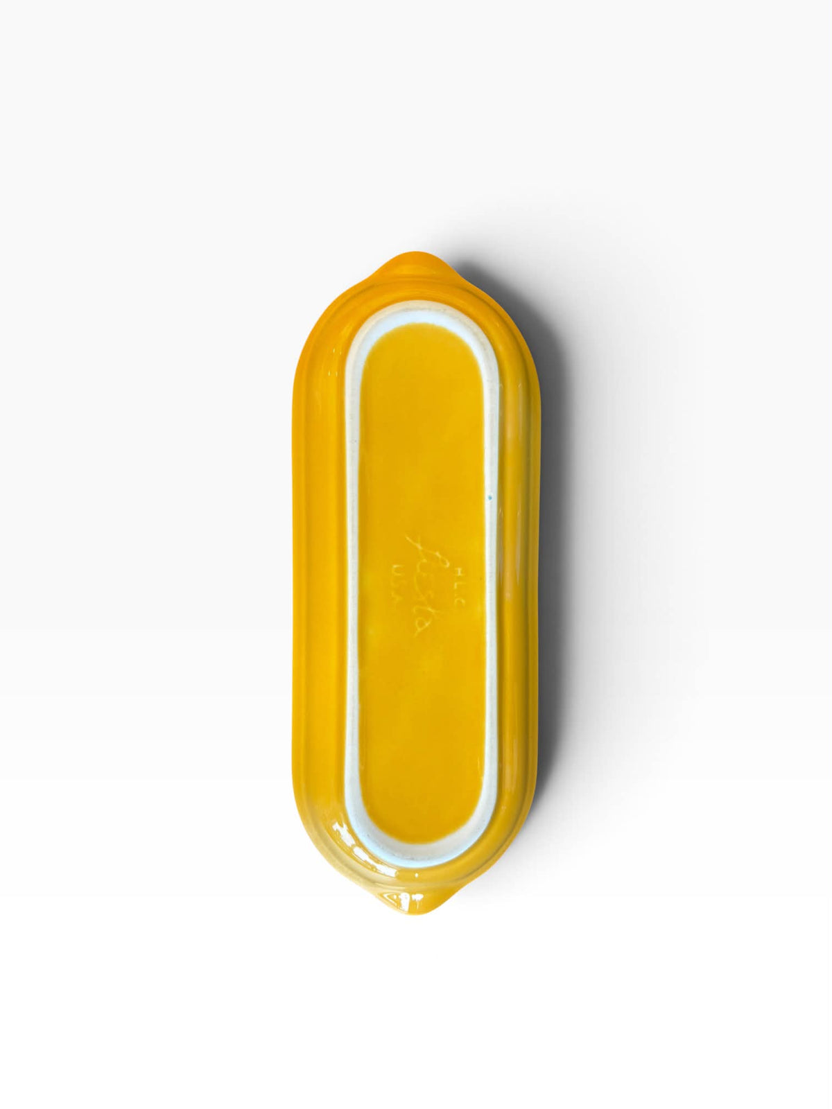 Fiesta Marigold Relish Utility Tray Corn on the Cob Corn Relish Tray