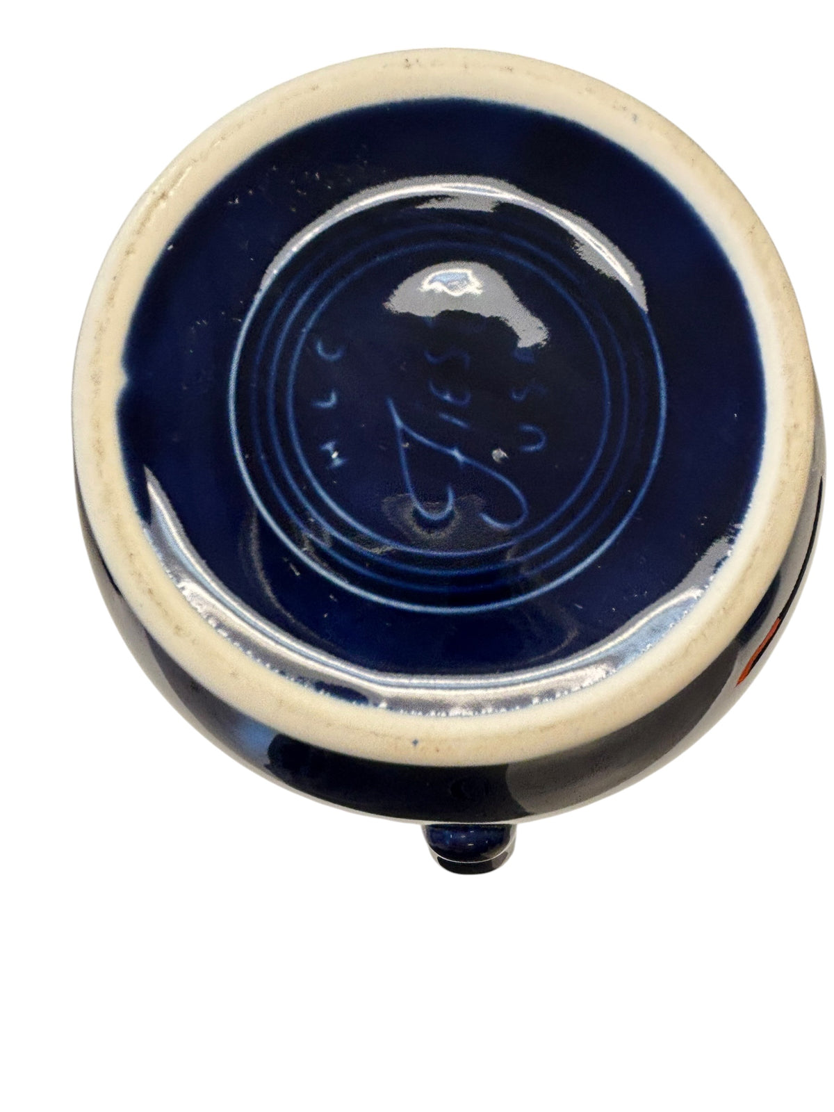 This is a Fiesta Fiestware small 60 Ounce Carafe in cobalt. Lead-free Post 1986 Retired color retired shape
