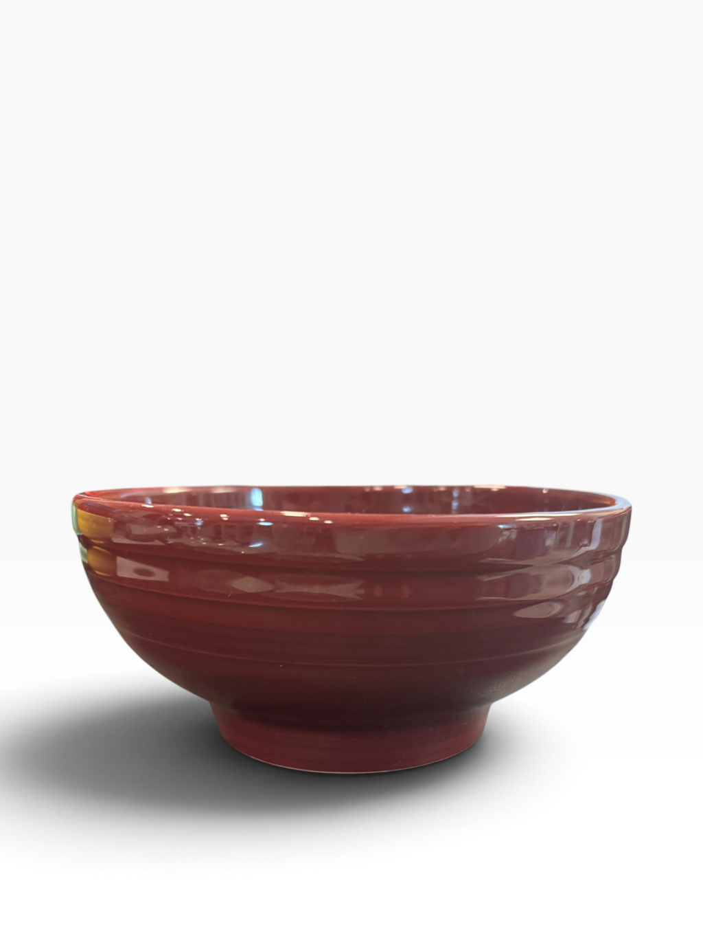 Fiesta Claret Medium Footed Bowl 6" Rice Bowl