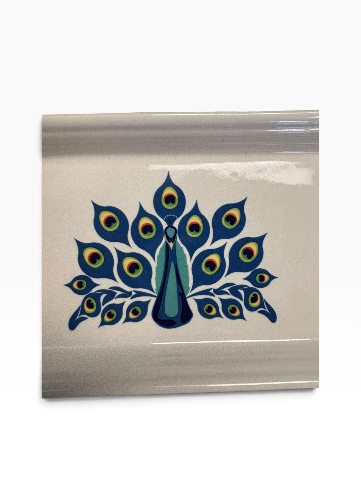 Fiesta Peacock on White Small Bread Tray HLCCA Exclusive 2024