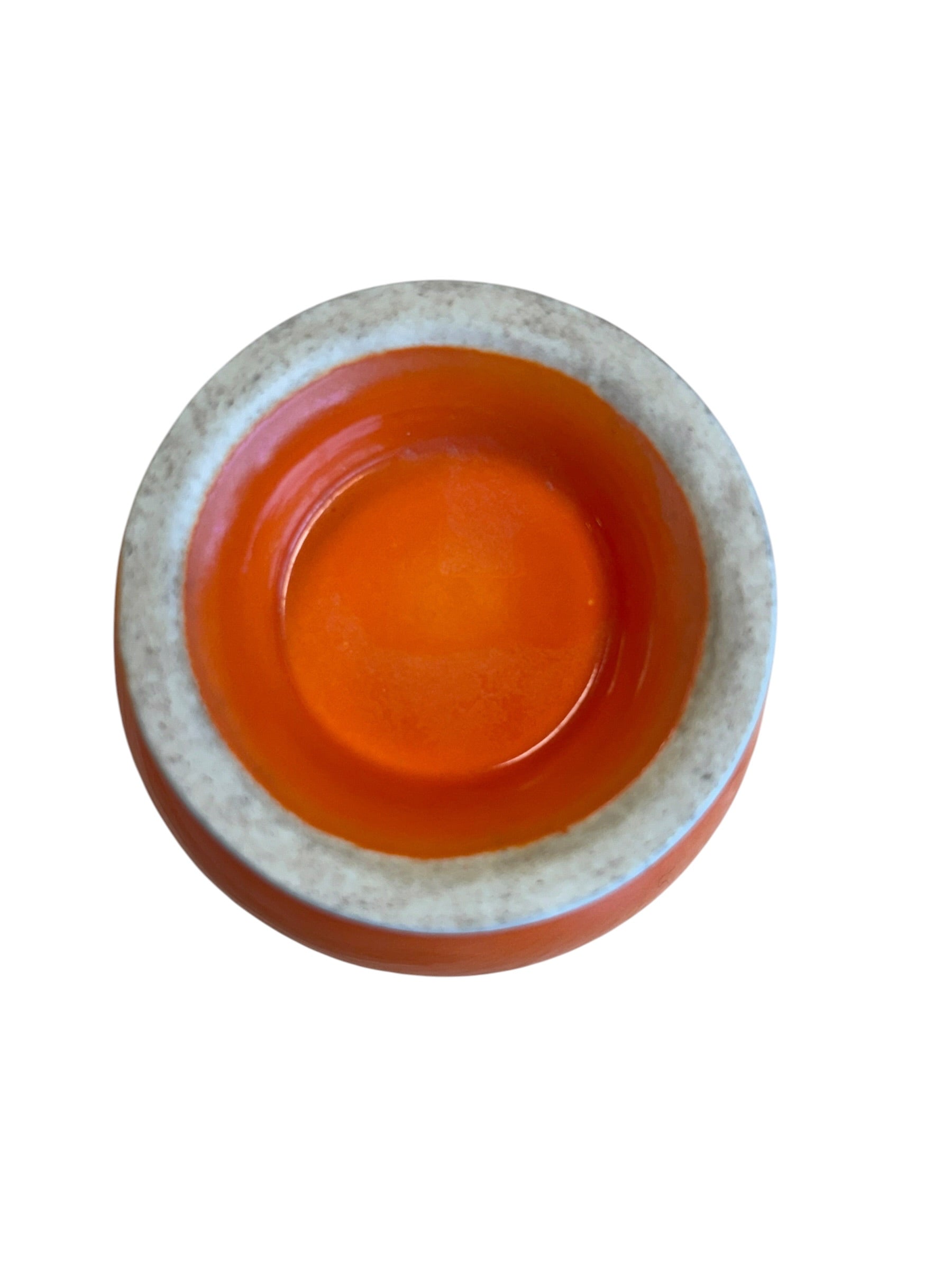 Vintage Fiesta Red Mustard Jar