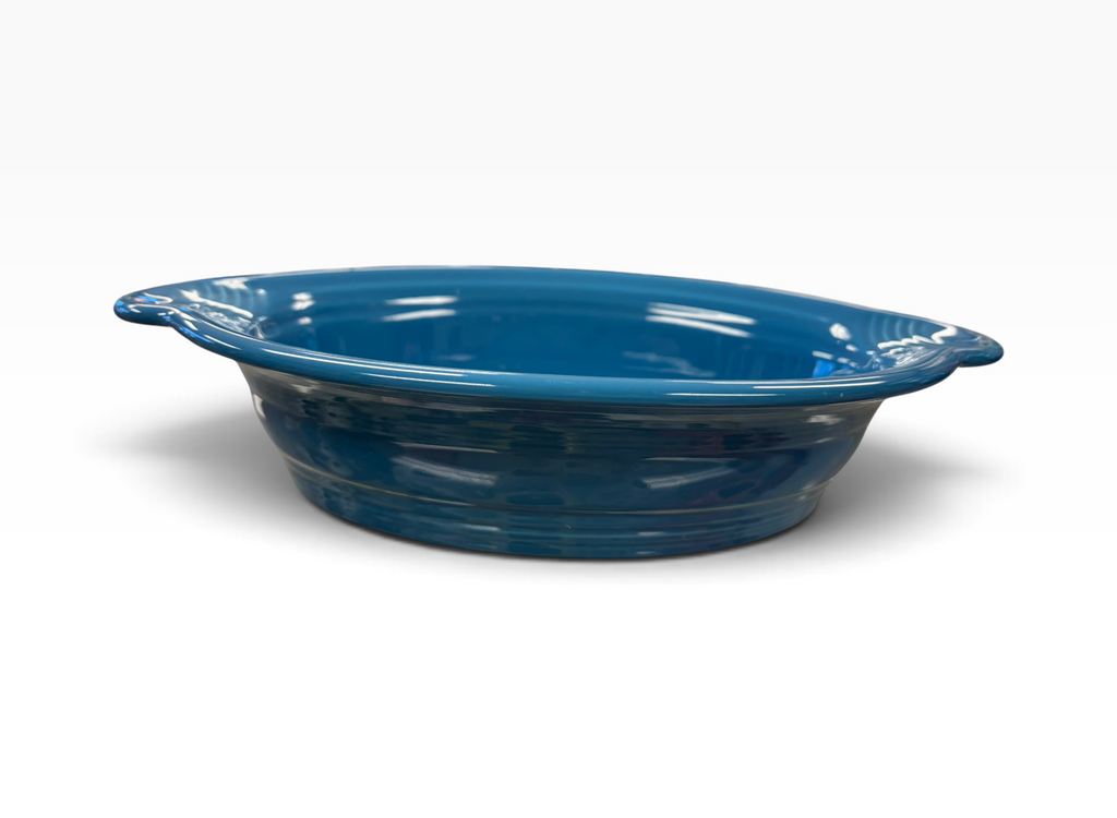 Fiesta Peacock 11” Oval Baker Oval Tab Baker Peacock
