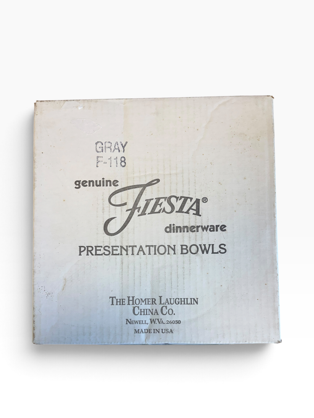 Fiesta Pearl Gray Presentation Bowl NIB 11.5"