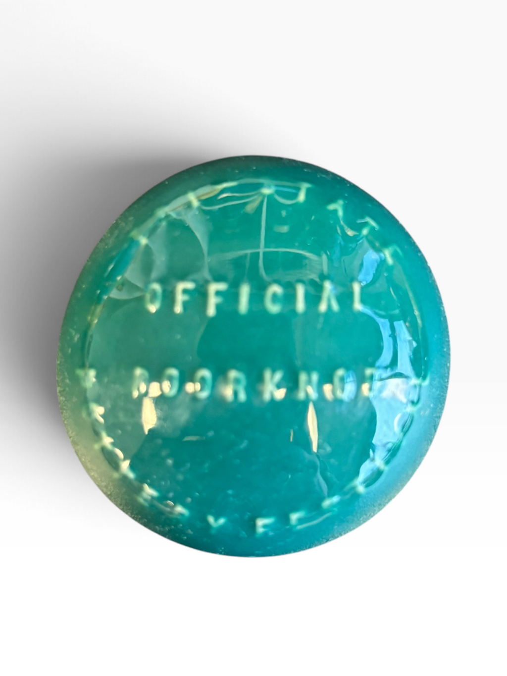 Tri-State Pottery Festival Official Doorknob in Fiesta Evergreen | HLC Toss Game