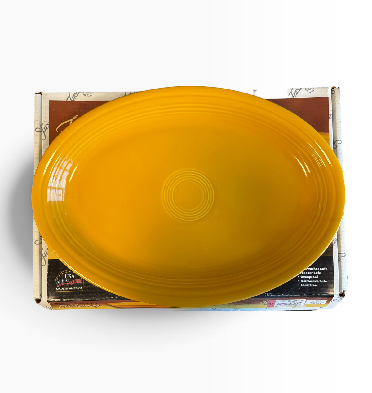 Fiesta Marigold X-Large Turkey Platter 19" Extra Large NIB HTF
