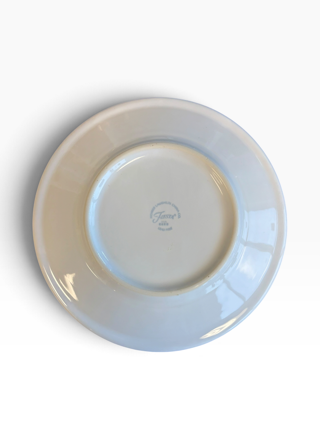 Fiesta 80th Anniversary Birthday Cake Luncheon Plate 9" on White with Red Rim
