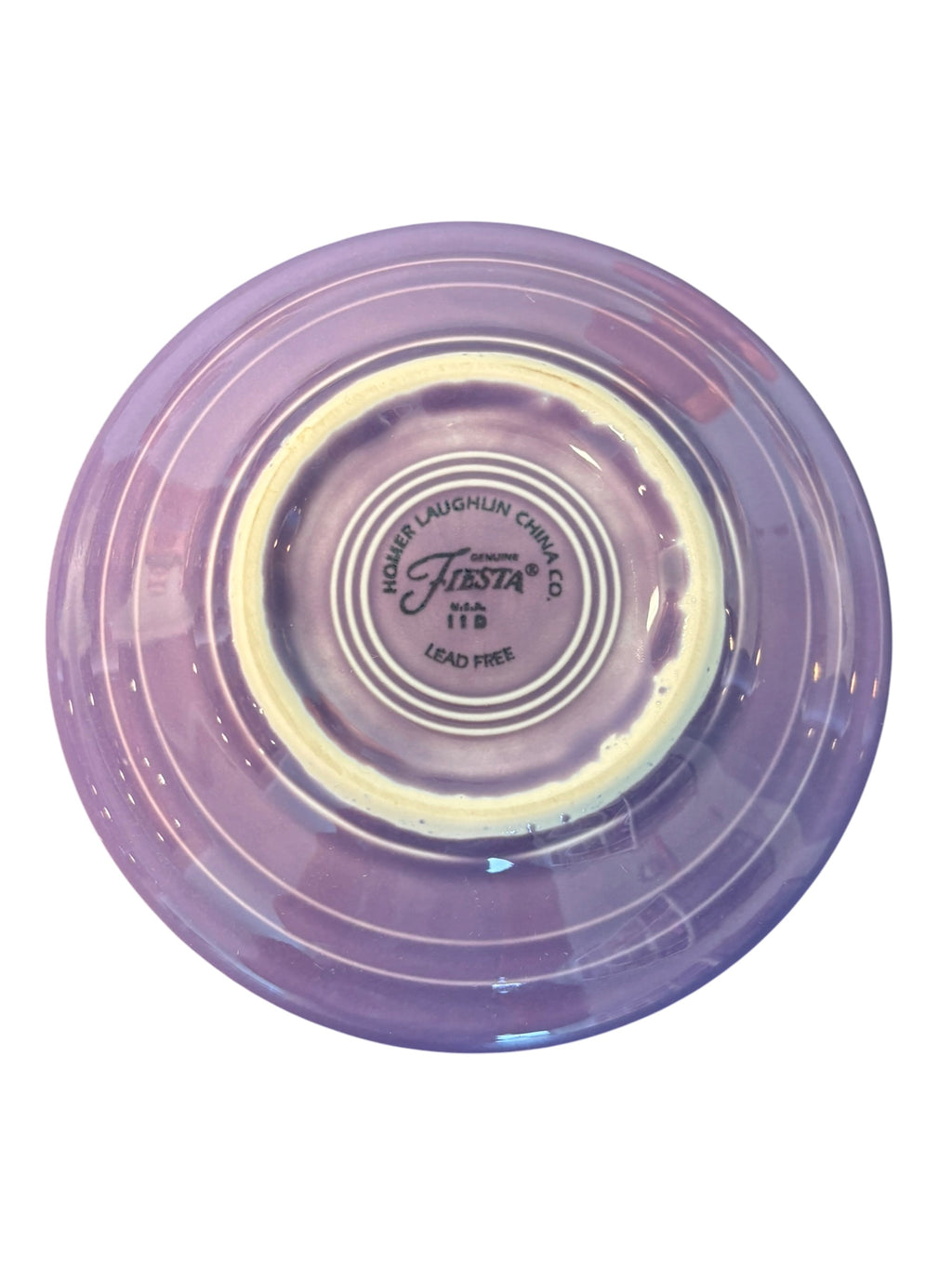 This is a Fiesta Fiestaware After Dinner AD Stick Handled Demitasse Demi Cup and Saucer Set in Lilac. lead-free, Post 1986, Retired Color Retired Shape Perfect for Espresso
