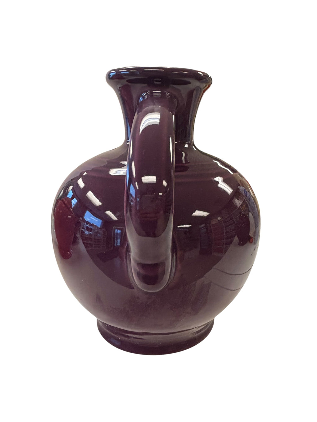 This is a Fiesta Fiestware small 60 Ounce Carafe in heather. Lead-free Post 1986 Retired color retired shape
