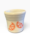 Fiesta FTCCO Citrus Orange on White Shot Glass 2 oz Orange Citrus