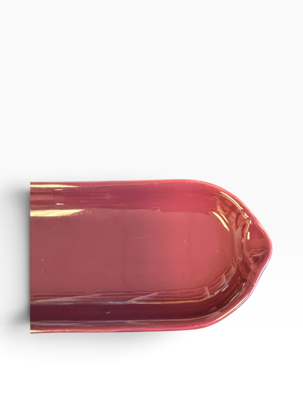 Fiesta Claret Relish Utility Tray Corn on the Cob Corn Relish Tray