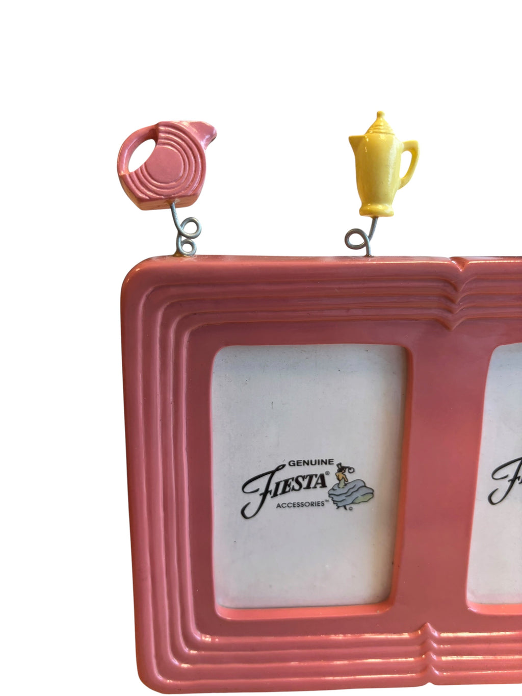 Fiesta Weston Gallery 5" x 6 1/2" Rose Double Picture Frame With Icons On Wires
