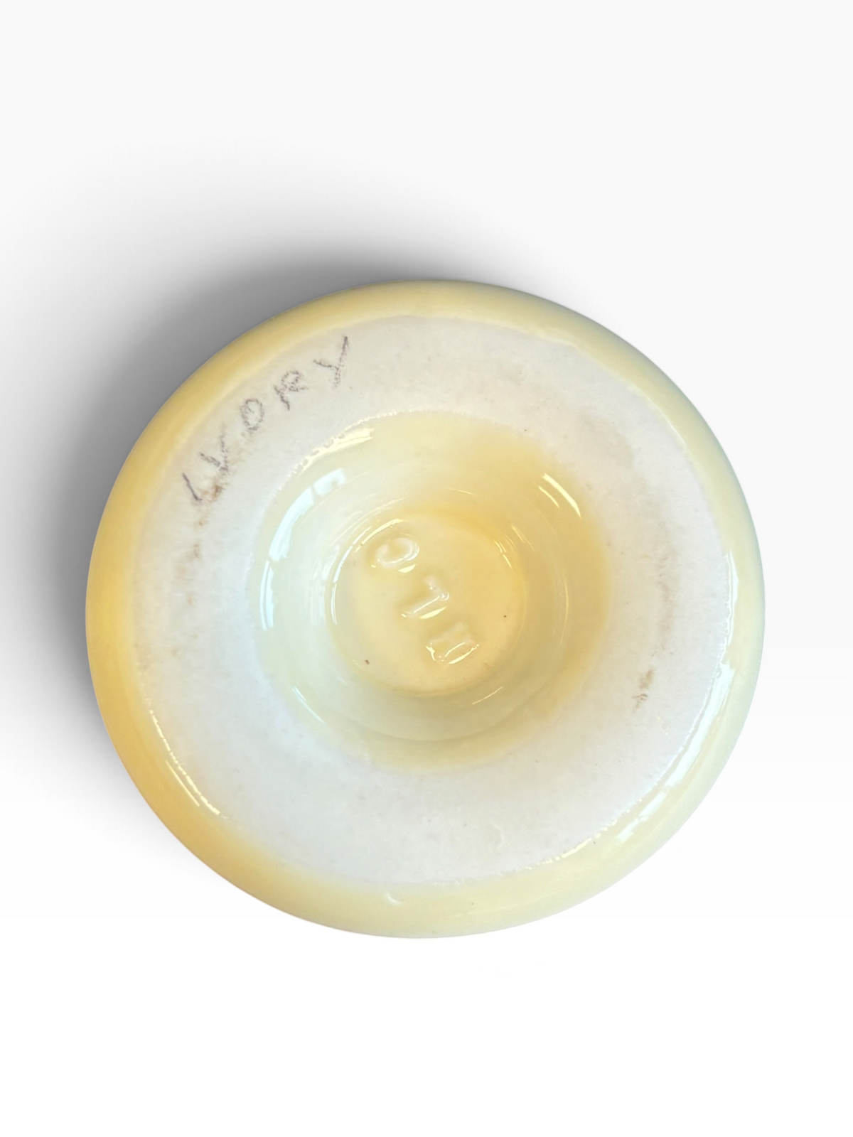 Tri-State Pottery Festival Official Doorknob in Fiesta Ivory | HLC Toss Game