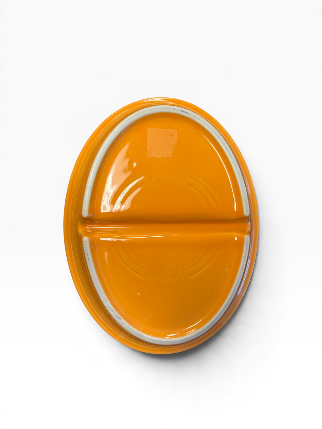 Fiesta Tangerine Divided Bowl 40 oz