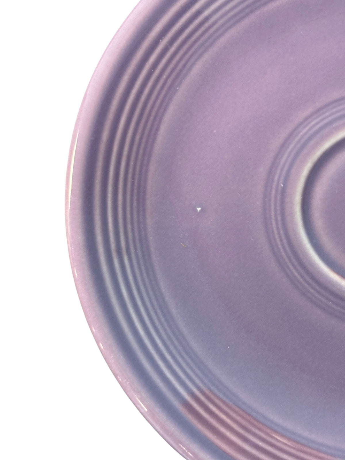 This is a Fiesta Fiestaware After Dinner AD Stick Handled Demitasse Demi Cup and Saucer Set in Lilac. lead-free, Post 1986, Retired Color Retired Shape Perfect for Espresso

