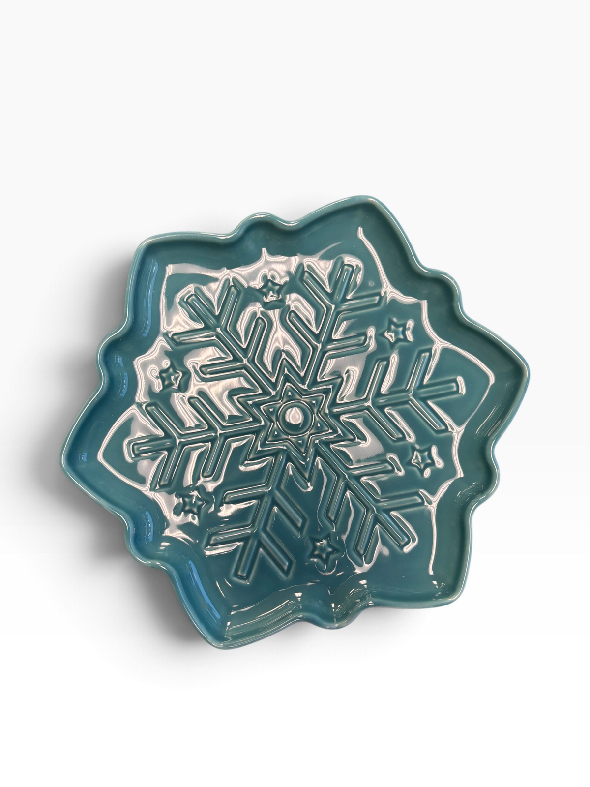 Fiesta Snowflake Shaped Plate Turquoise