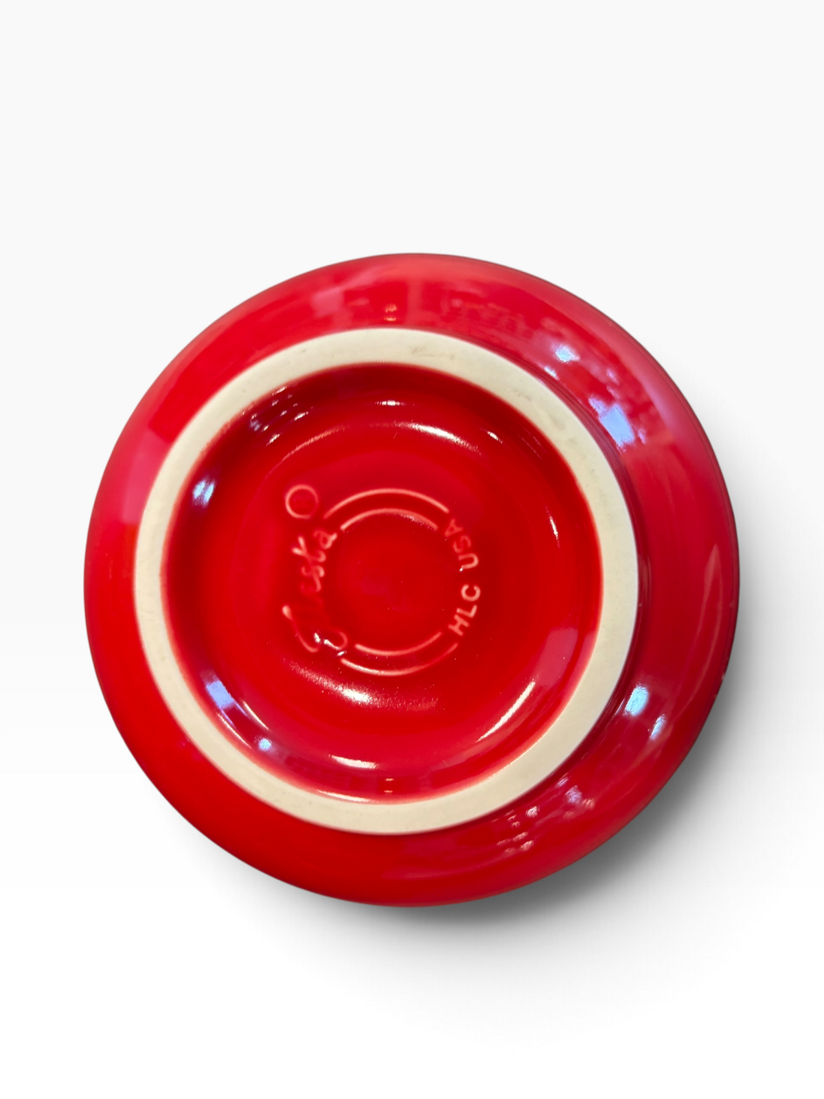 Fiesta Scarlet Medium Footed Bowl 6" Rice Bowl