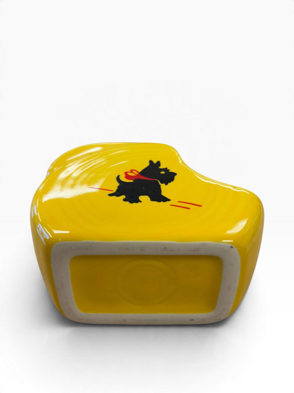 Fiesta Scottie Dog on Daffodil Mini Disc Mini Disk HTF