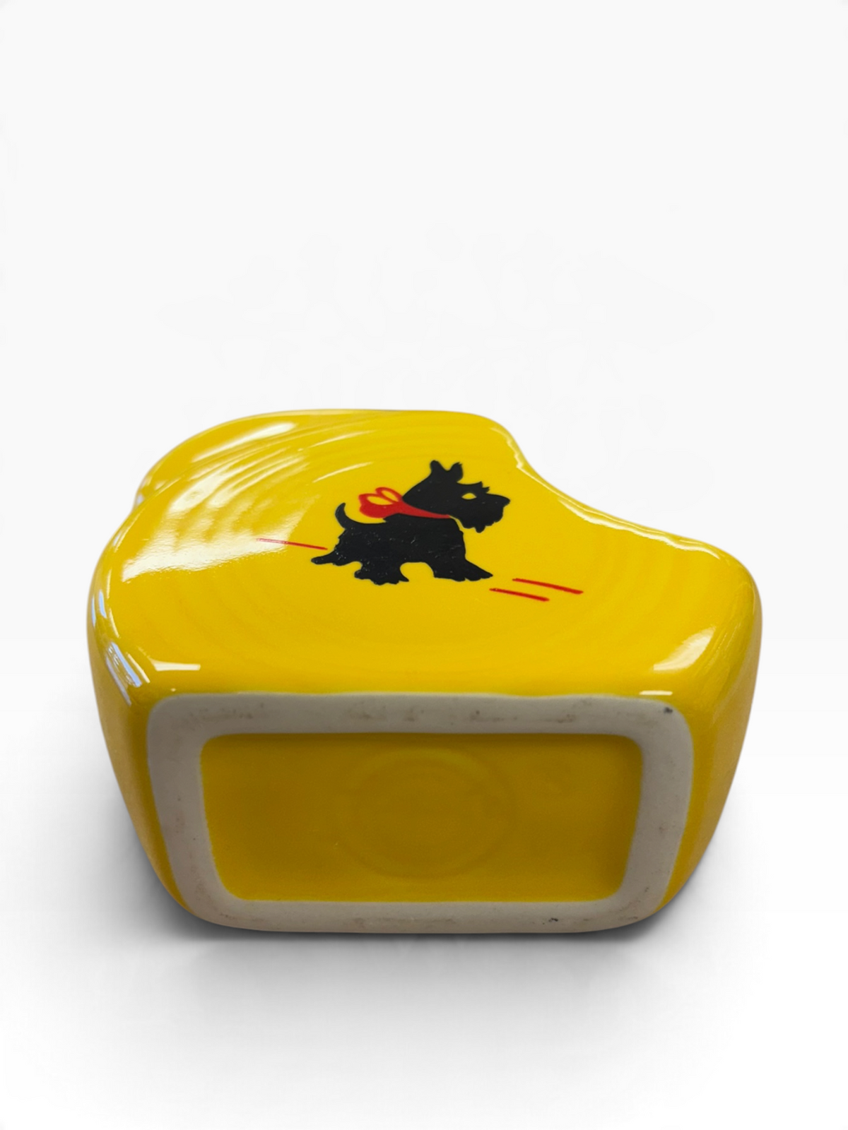 Fiesta Scottie Dog on Daffodil Mini Disc Mini Disk HTF