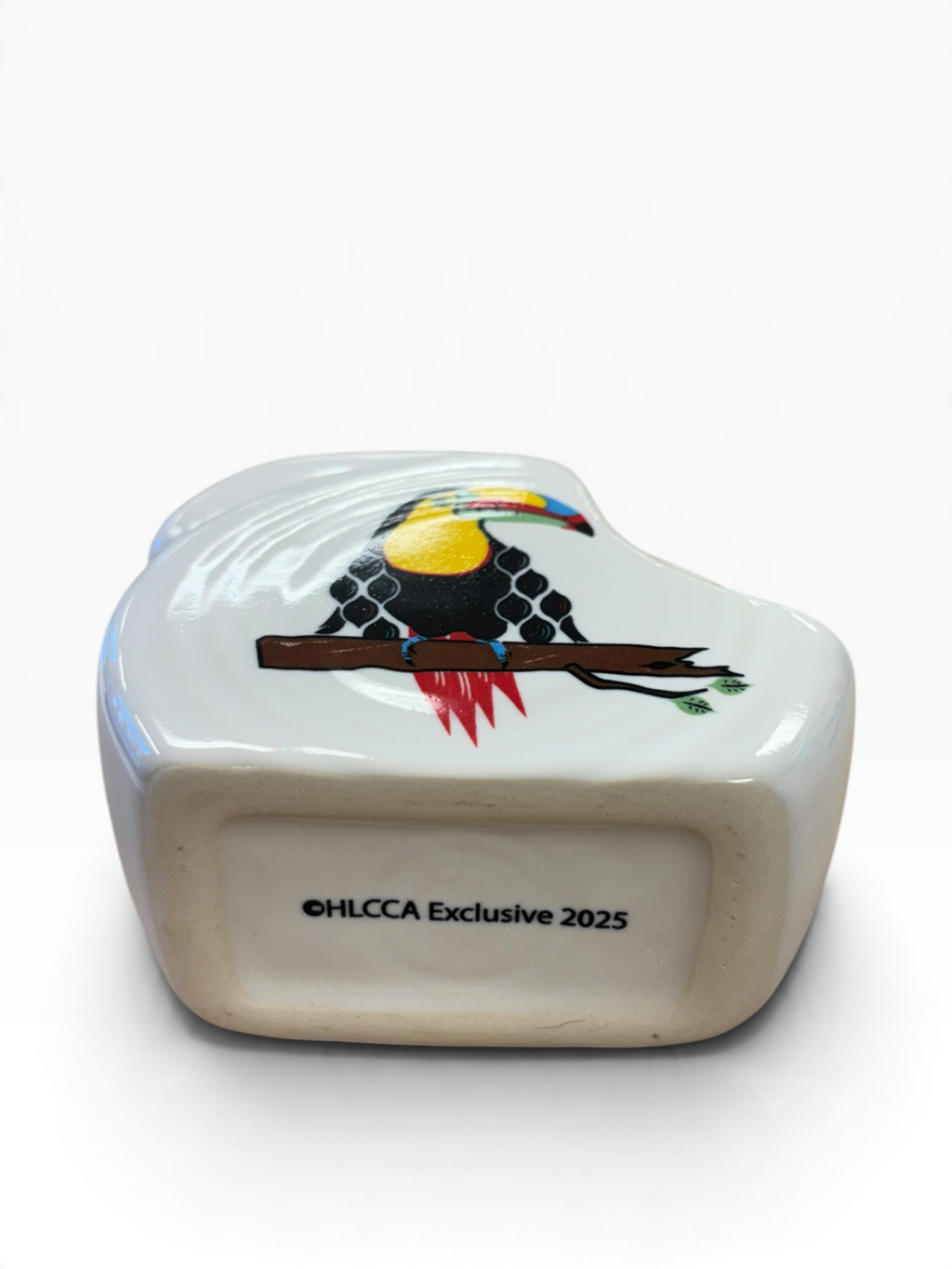 Fiesta HLCCA 2025 Exotic Birds Toucan on White Mini Disc HLCCA
