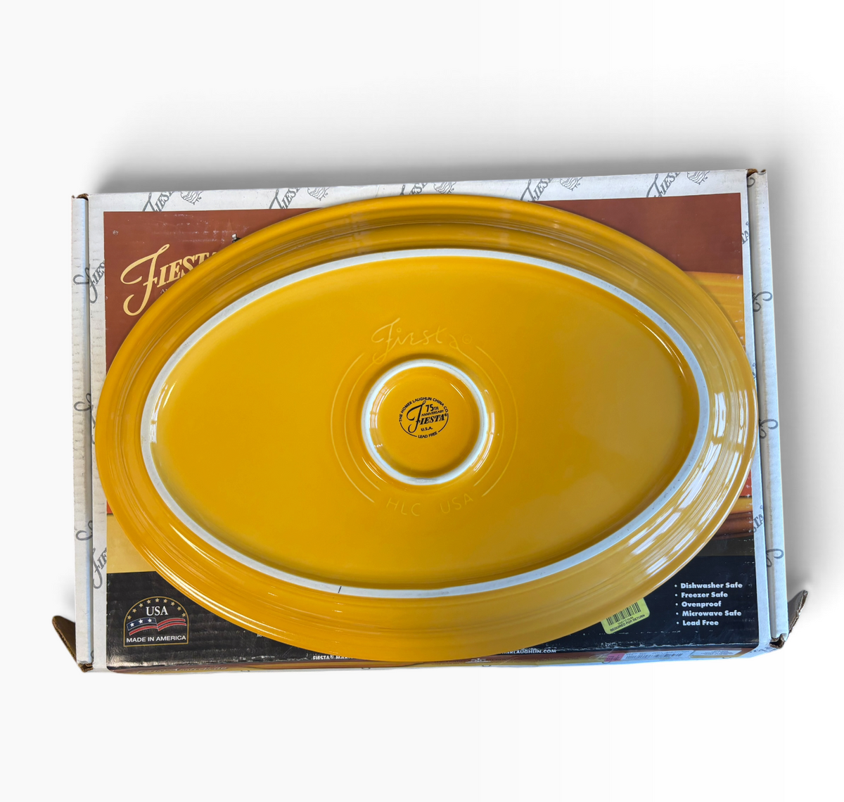 Fiesta Marigold X-Large Turkey Platter 19" Extra Large NIB HTF