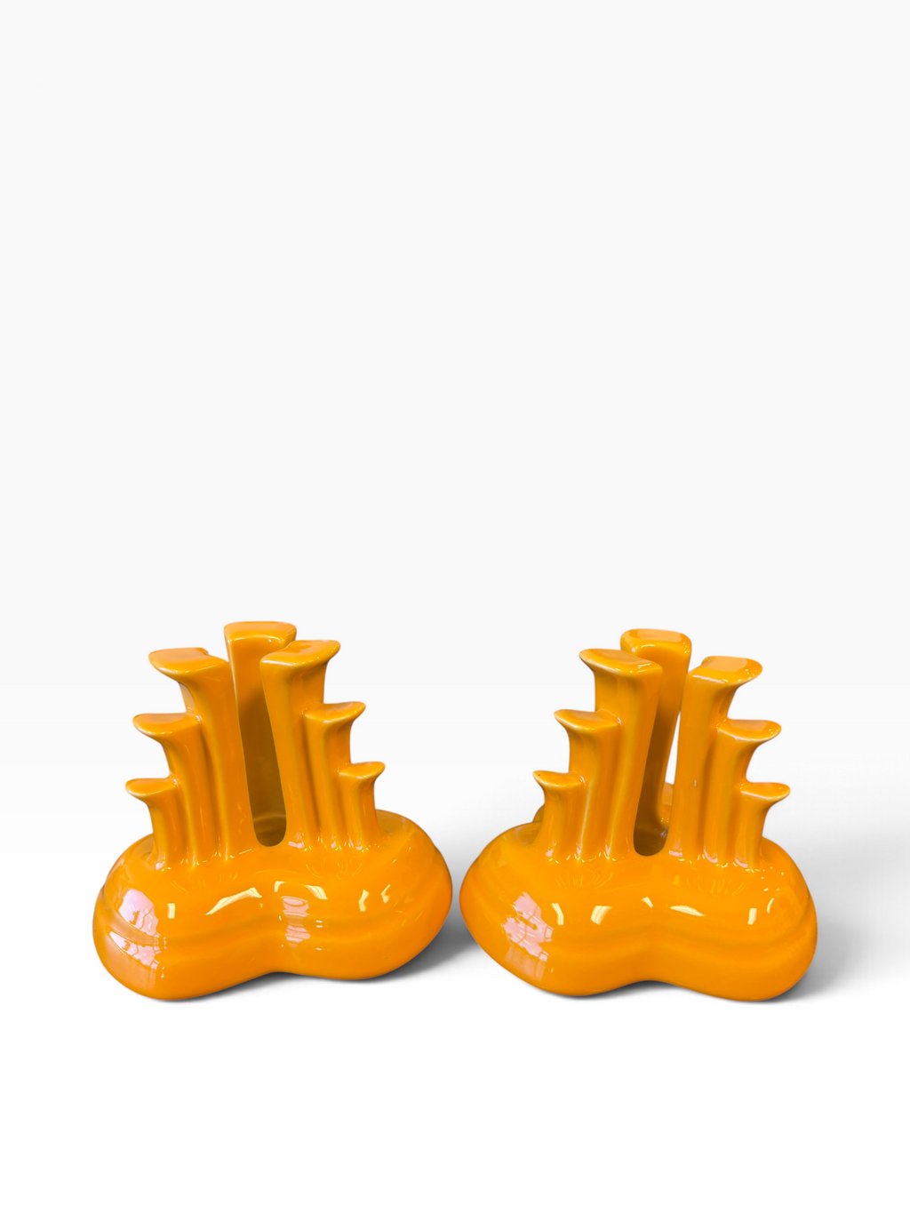 Fiesta Butterscotch Pyramid Candle Holder Pair 131/400