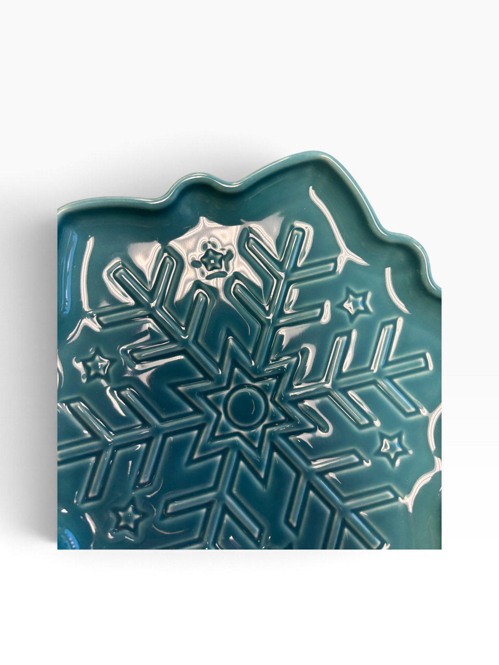Fiesta Snowflake Shaped Plate Turquoise