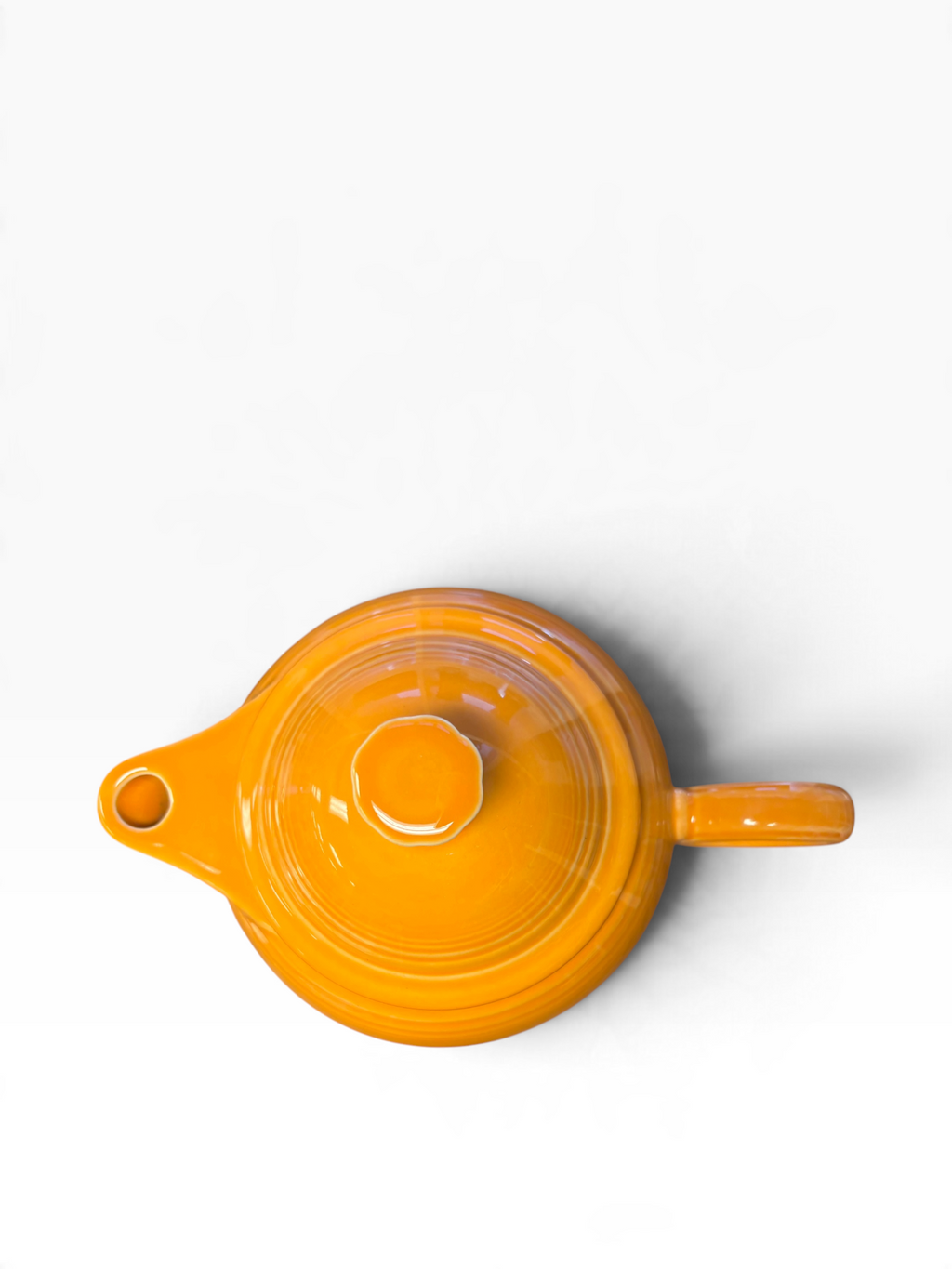 Fiesta Tangerine 5 Cup Covered Teapot - Ring Handle