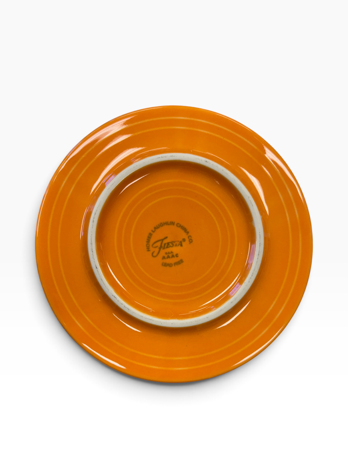 Fiesta Tangerine Dancing Lady Trivet 6" Retired Hot Plate