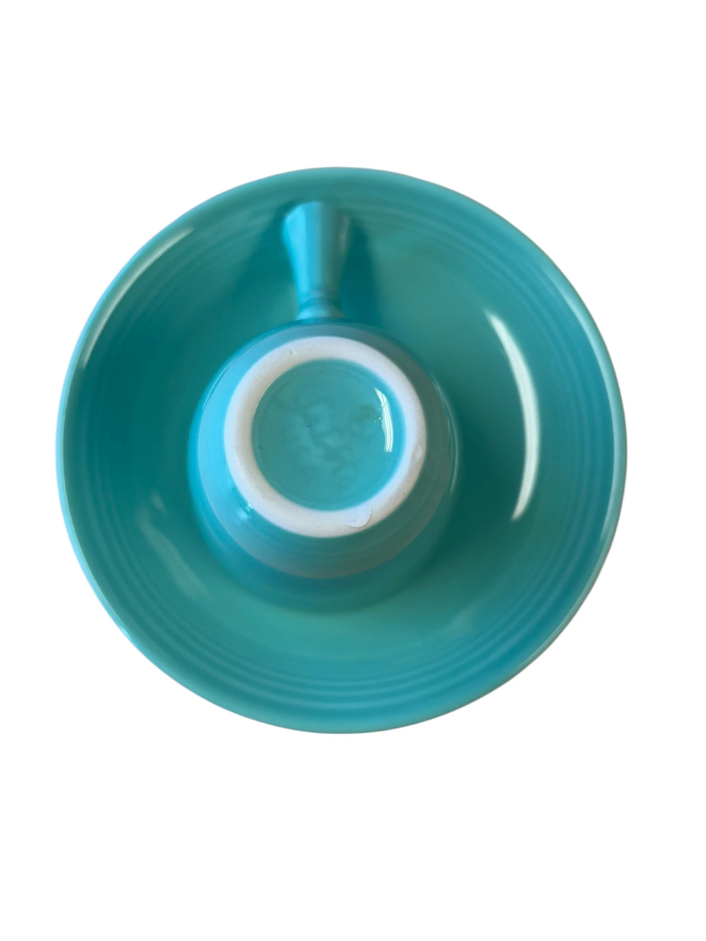 This is a Fiesta Fiestaware After Dinner AD Stick Handled Demitasse Demi Cup and Saucer Set in Sea Mist green. lead-free, Post 1986, Retired Color Retired Shape Perfect for Espresso
