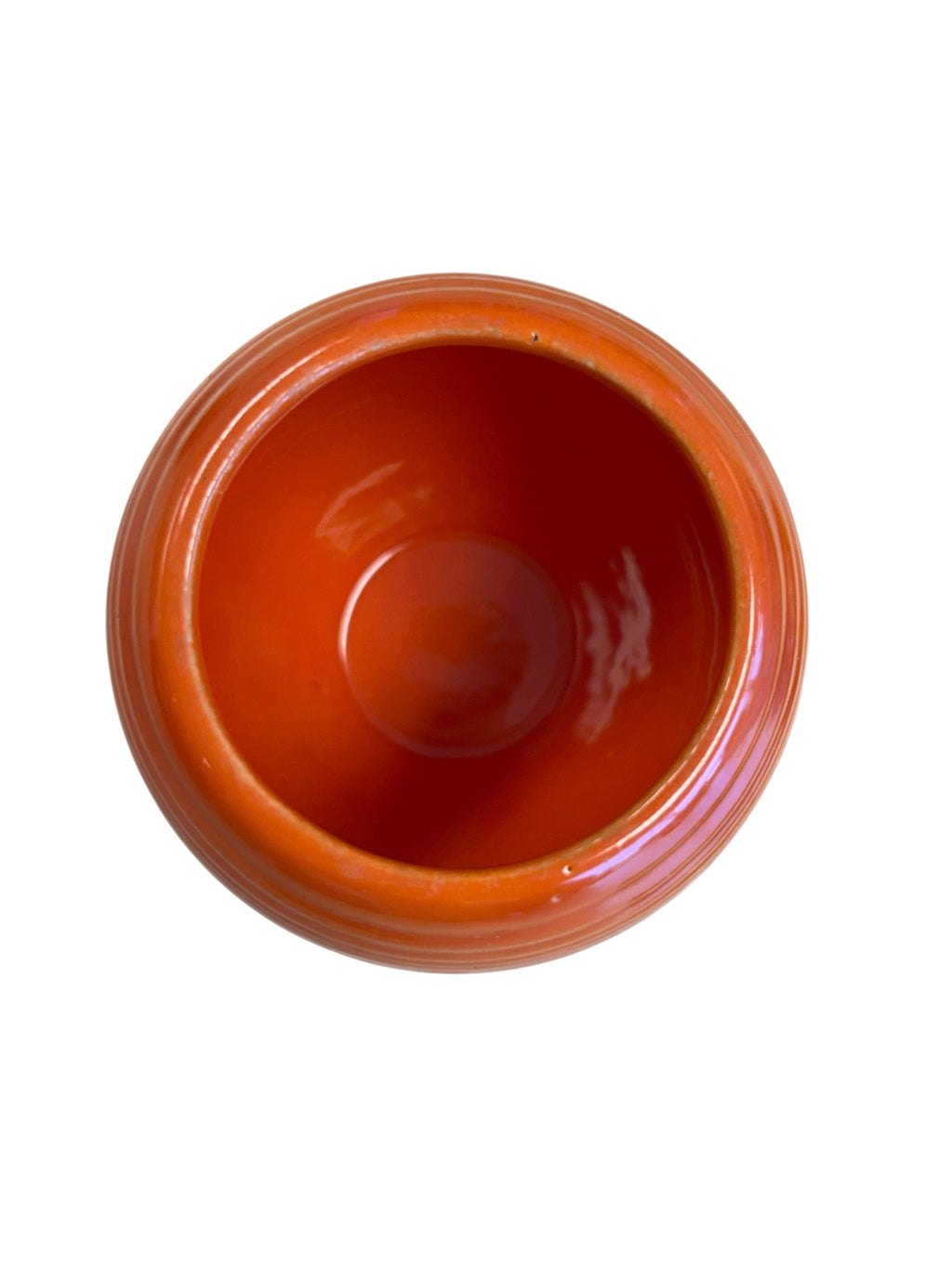 Vintage Fiesta Red Mustard Jar