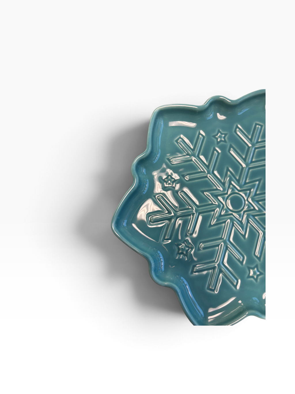 Fiesta Snowflake Shaped Plate Turquoise