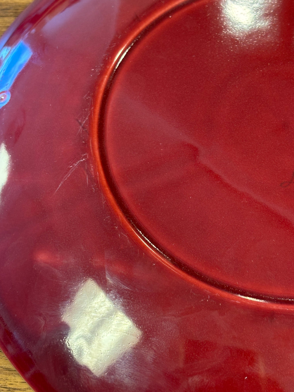 Homer Laughlin Rhythm Burgundy Maroon Snack Plate HTF