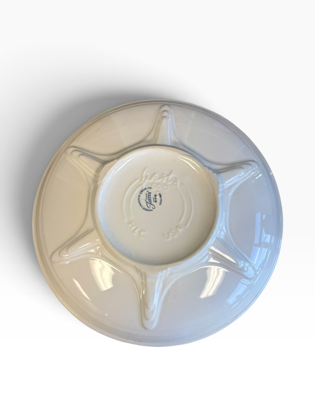 Fiesta White Presentation Bowl NIB 11.5" HTF