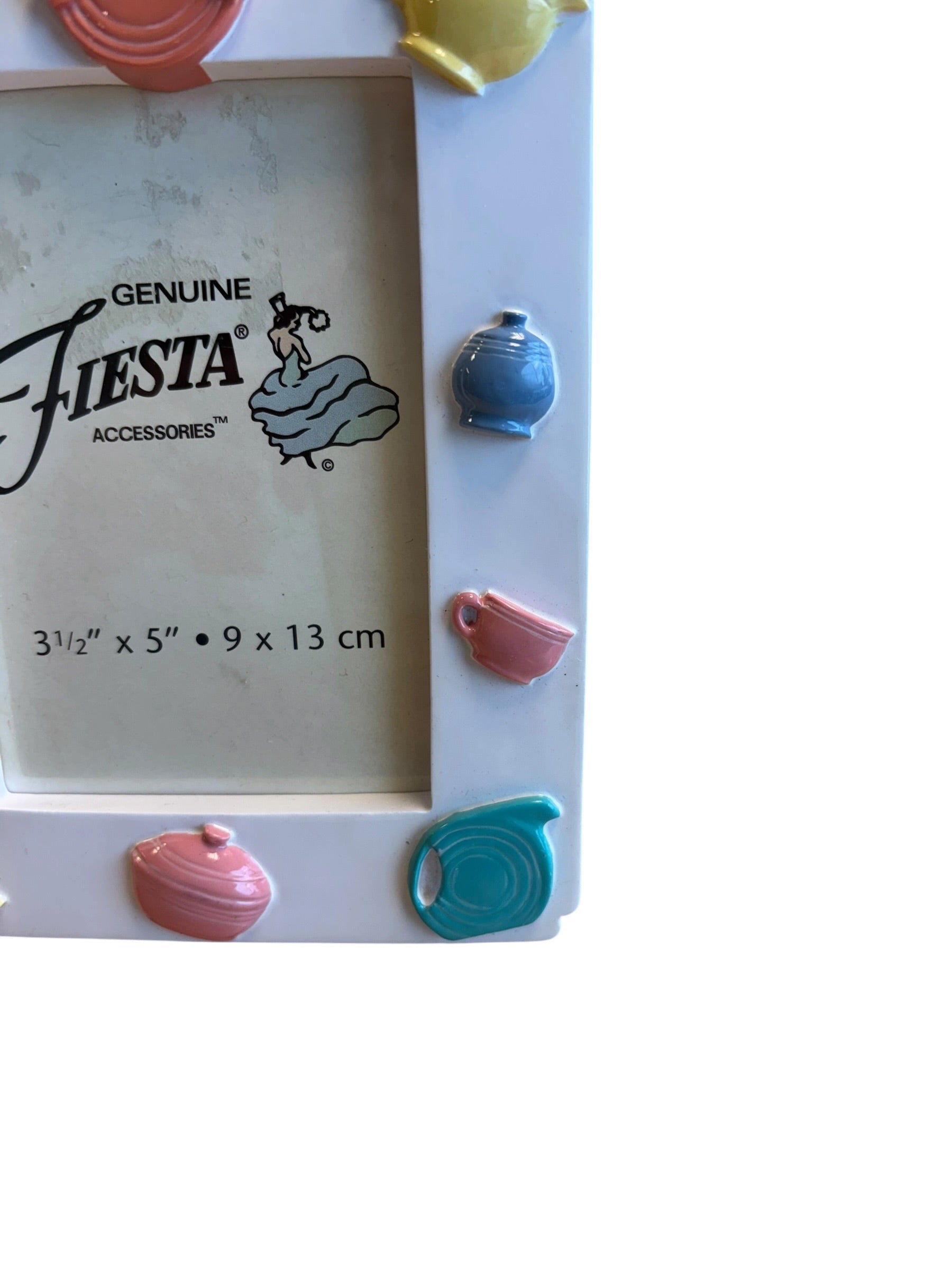 Fiesta Weston Gallery 3 1/2" x 5" White Picture Frame With Icons