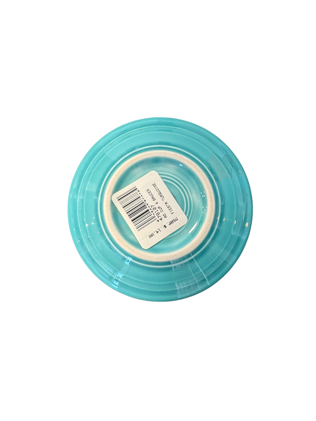 Fiesta Turquoise Stick Handle Demitasse AD Cup & Saucer