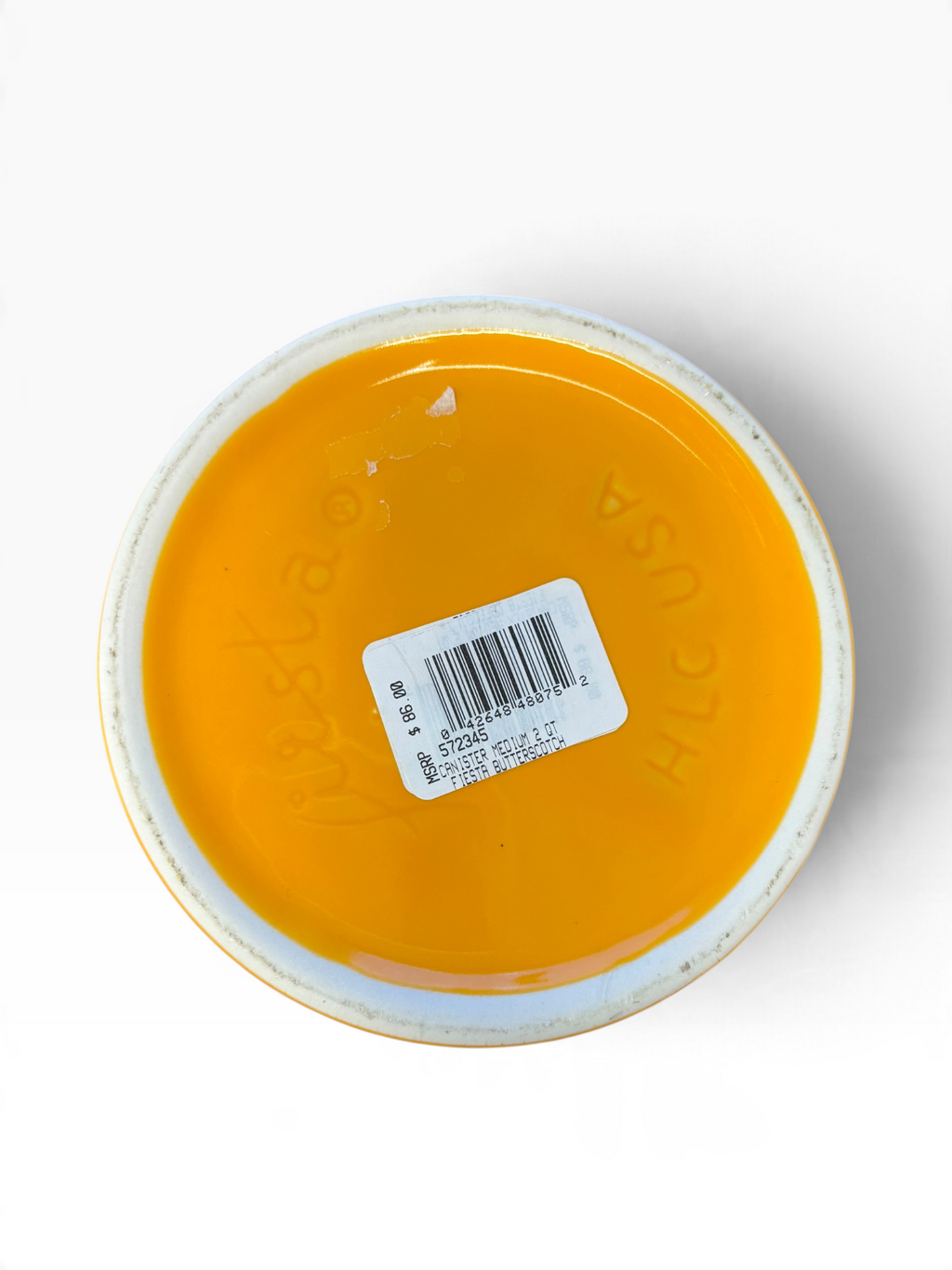 Fiesta Butterscotch Medium Canister 2 Quart Canister NWT