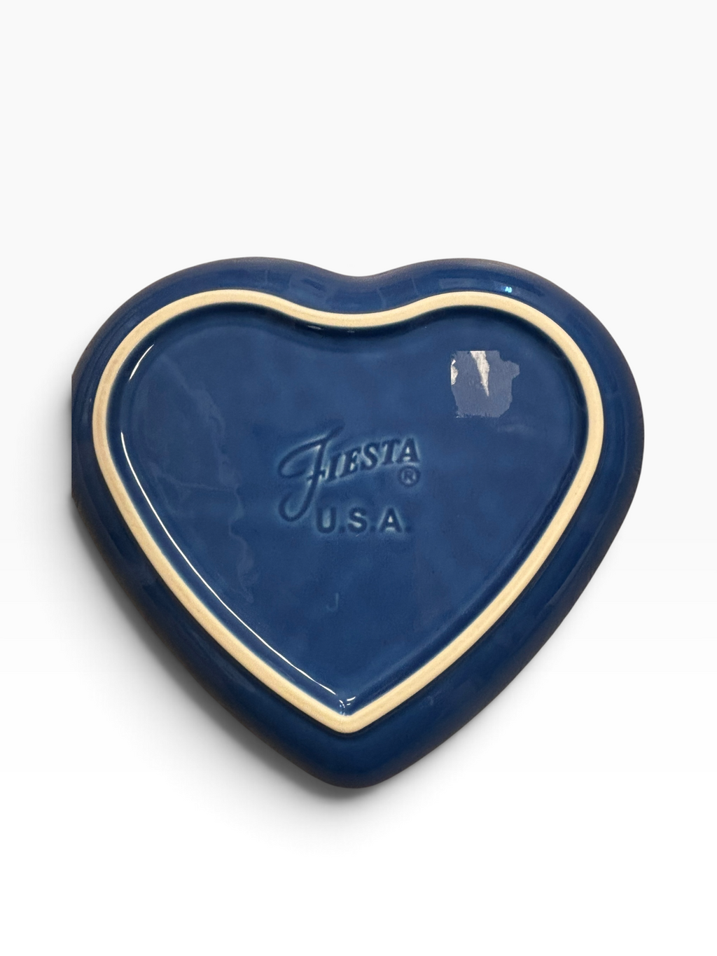 Fiesta Lapis Heart Plate Heart Shaped Plate 9"