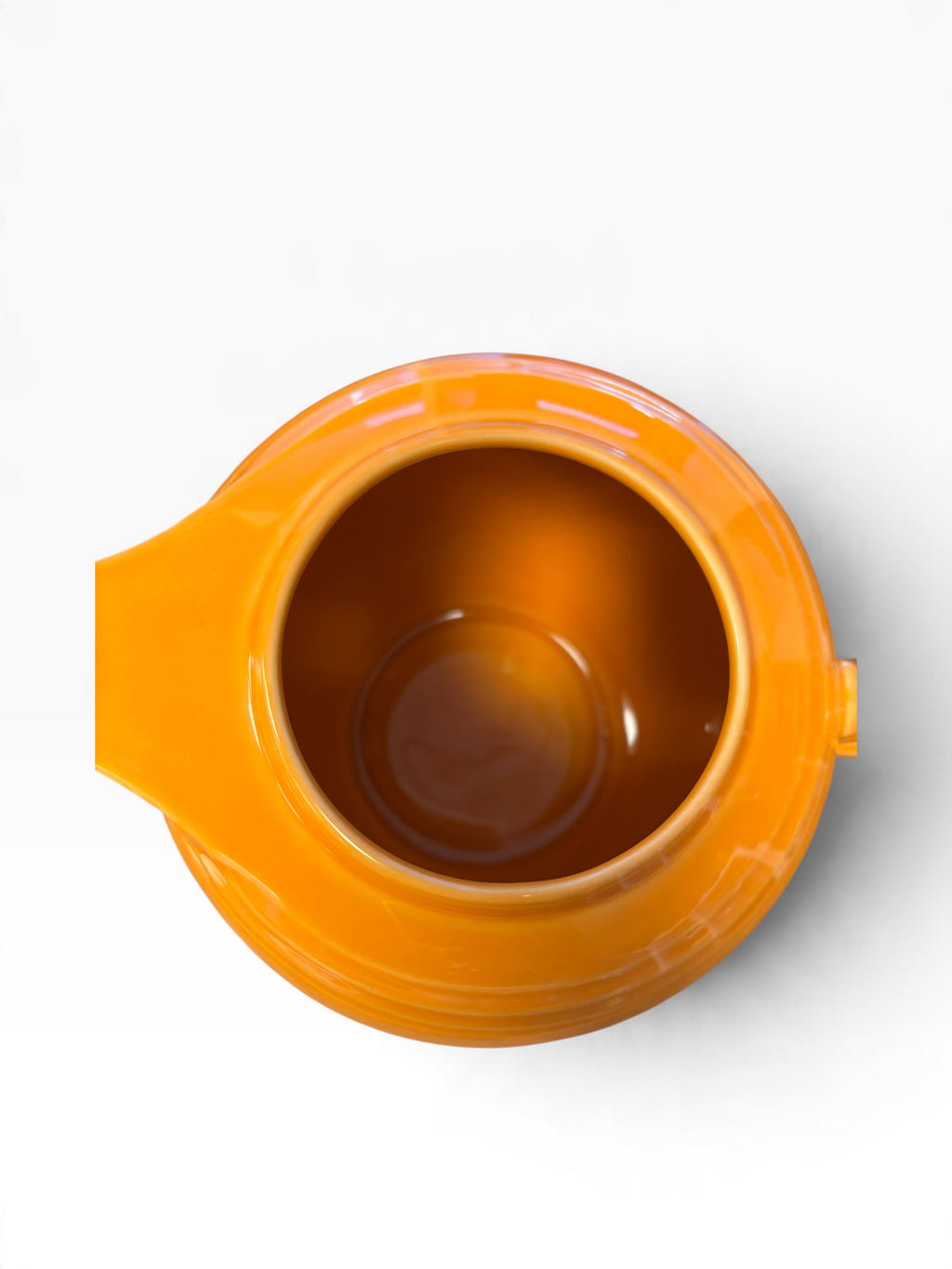 Fiesta Tangerine 5 Cup Covered Teapot - Ring Handle