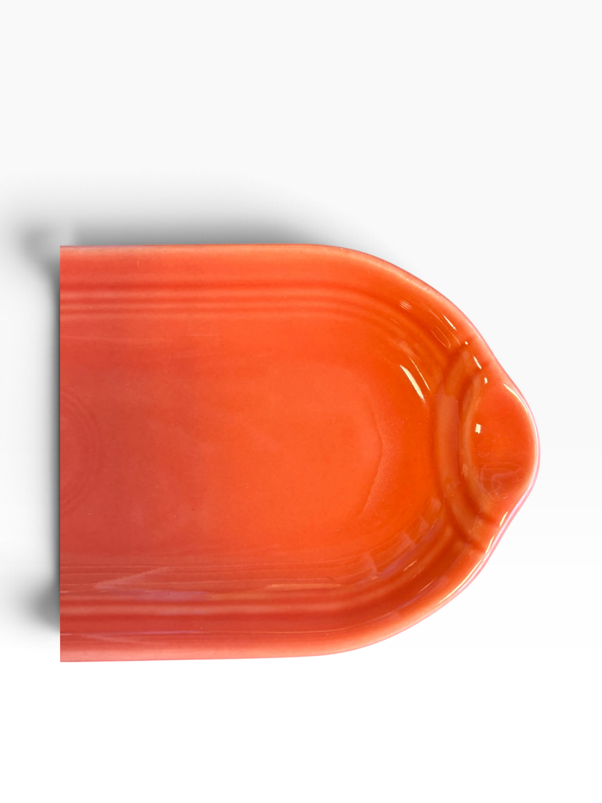 Fiesta Persimmon Relish Utility Tray Corn on the Cob Corn Relish Tray