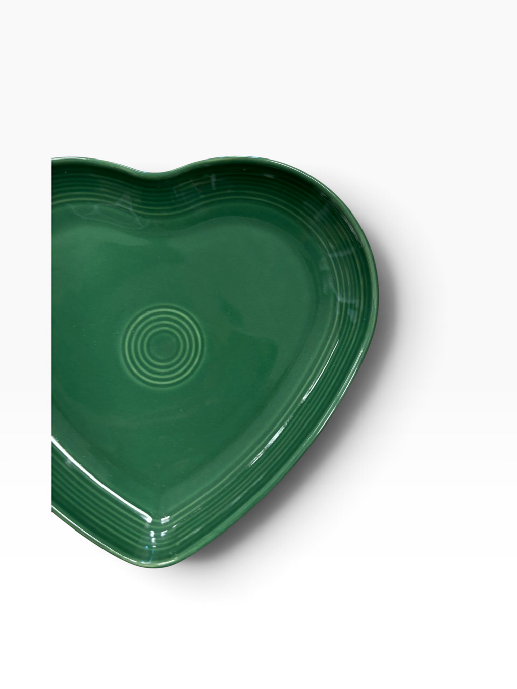 Fiesta Jade Heart Plate Heart Shaped Plate 9"