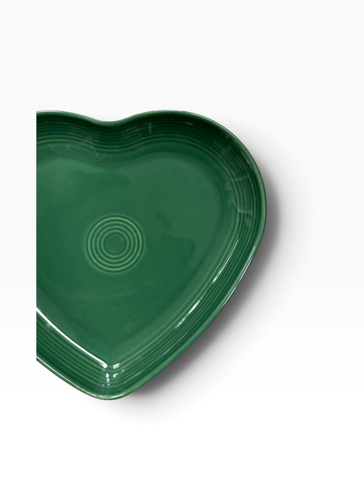 Fiesta Jade Heart Plate Heart Shaped Plate 9"
