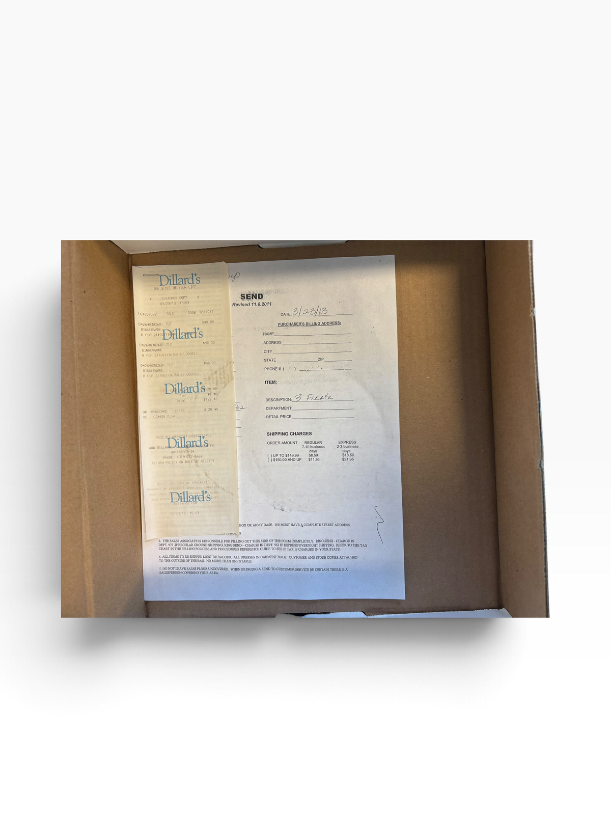 Fiesta Flamingo Presentation Bowl NIB 11.5" Dillard's Exclusive HTF Original Receipt