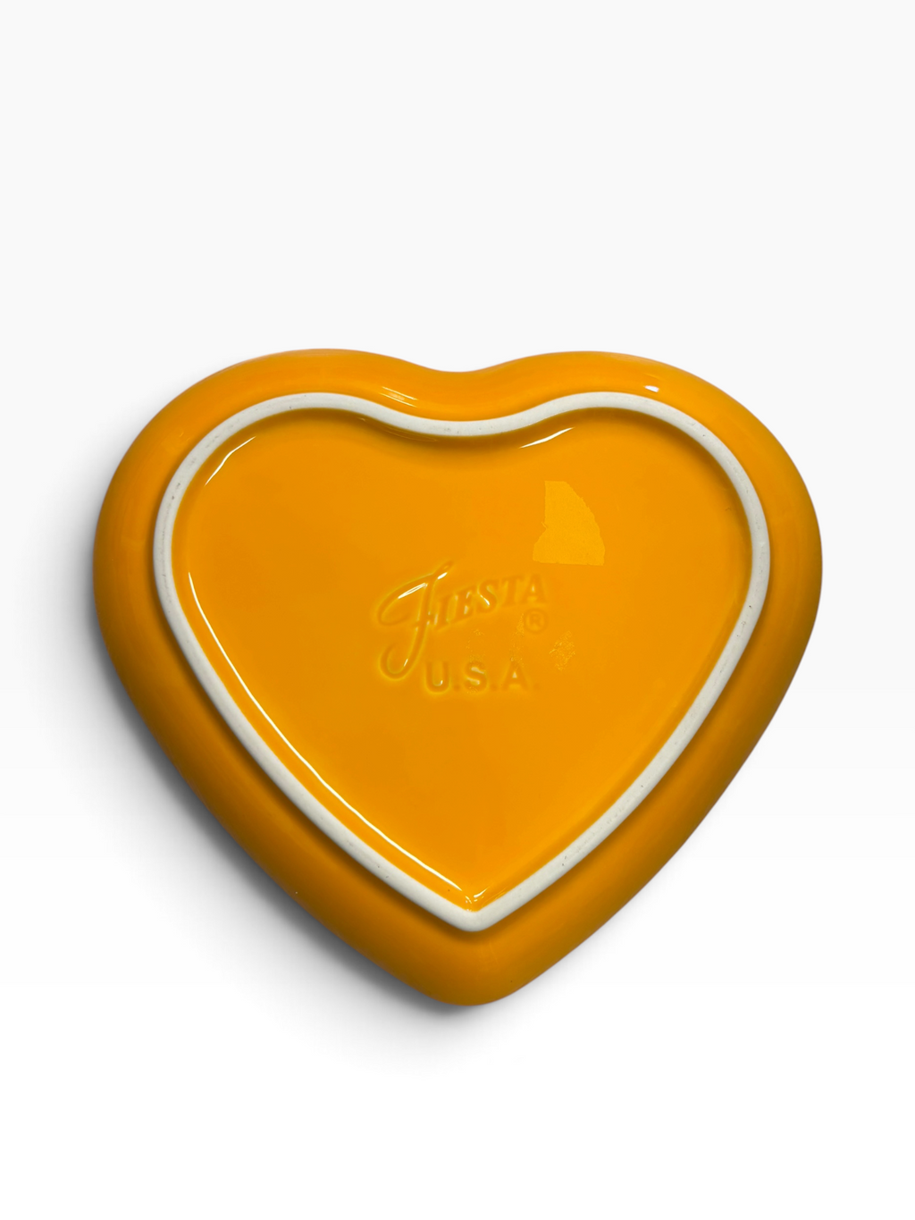 Fiesta Butterscotch Heart Plate Heart Shaped Plate 9"