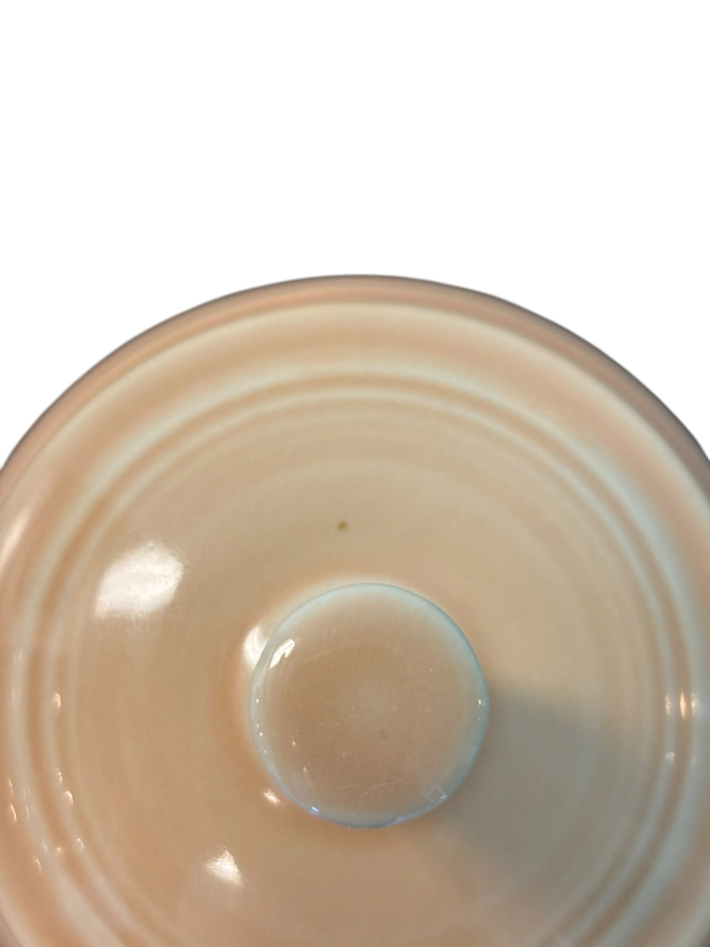 This is a Fiesta Fiestaware Individual Sugar Bowl With Lid in Apricot. lead-free, Post 1986, Retired Color Retired Shape
